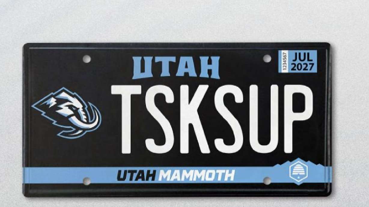 Utah drivers will be able to rep their favorite hockey team as the Utah Mammoth license plates are now available to order through the DMV.