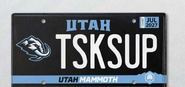 Utah Mammoth license plates now available at the DMV