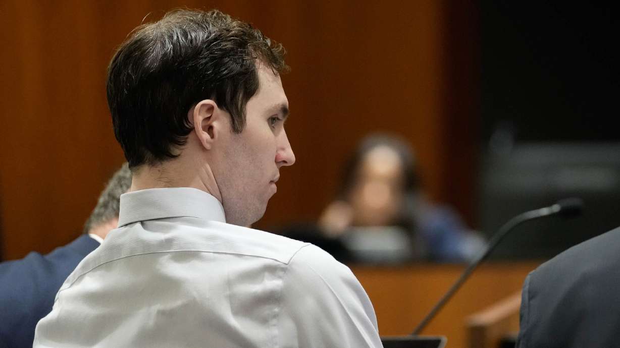 Tyler Robinson, accused of fatally shooting Charlie Kirk, appears during a hearing in 4th District Court in Provo, Utah, on June 12, 2026.