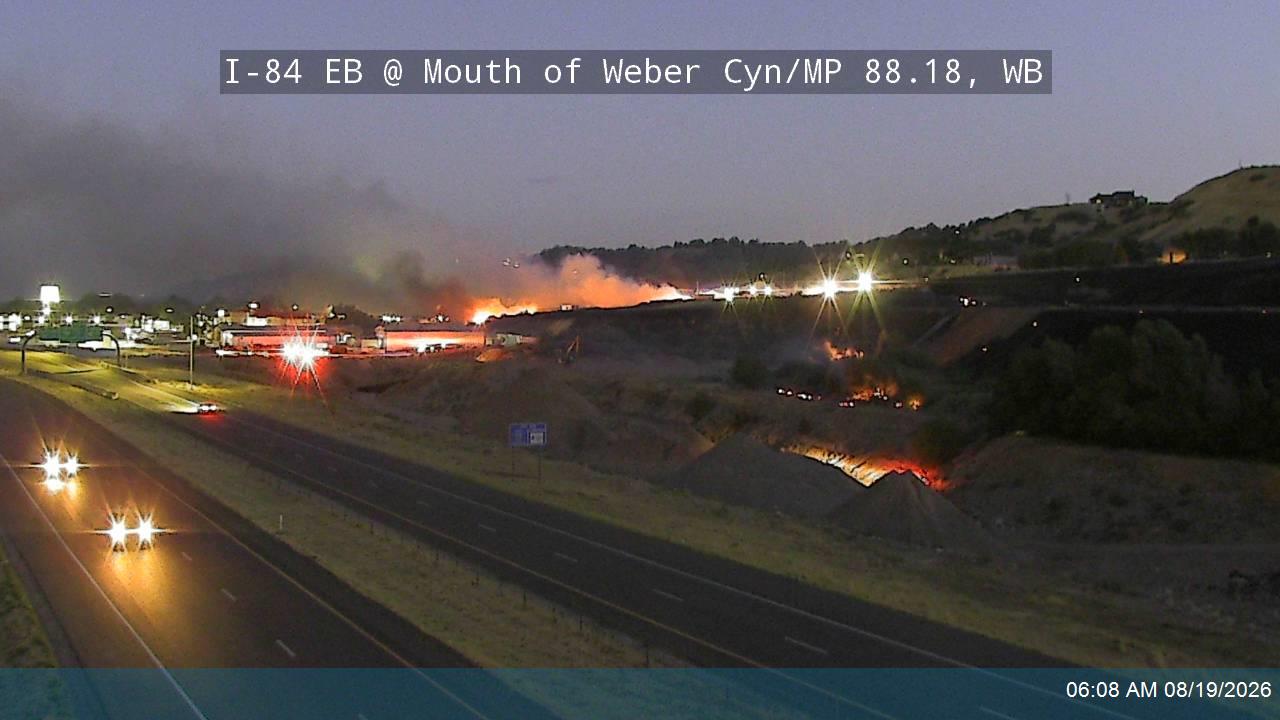Dugway Fire sparks near mouth of Weber Canyon