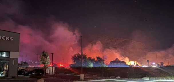 Dugway Fire sparks near mouth of Weber Canyon