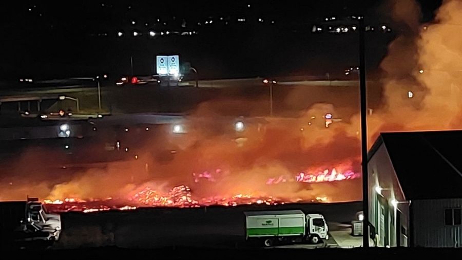 Dugway Fire sparks near mouth of Weber Canyon