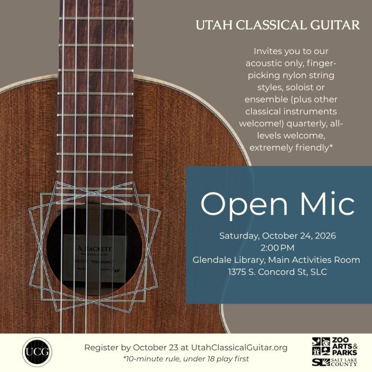 Classical Guitar Open Mic - All Levels Welcome