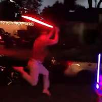 Have You Seen This? Overzealous dad 'wins' lightsaber battle