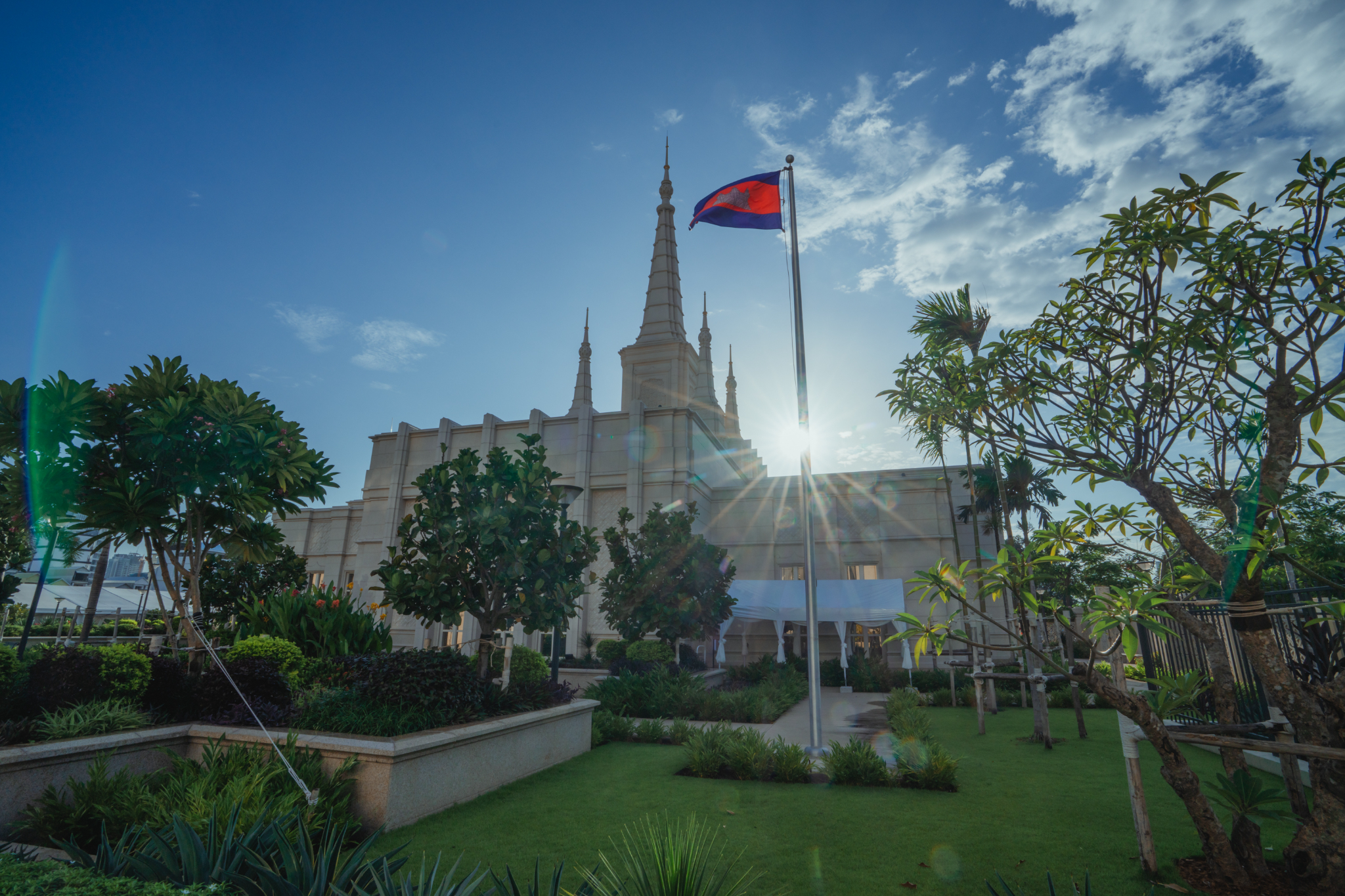 The Phnom Penh Cambodia Temple of The Church of Jesus Christ on August 12.