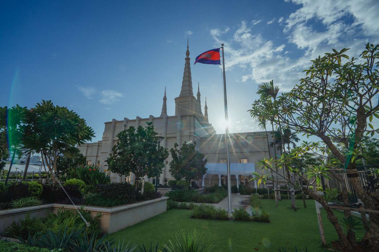 The Phnom Penh Cambodia Temple of The Church of Jesus Christ on August 12.
