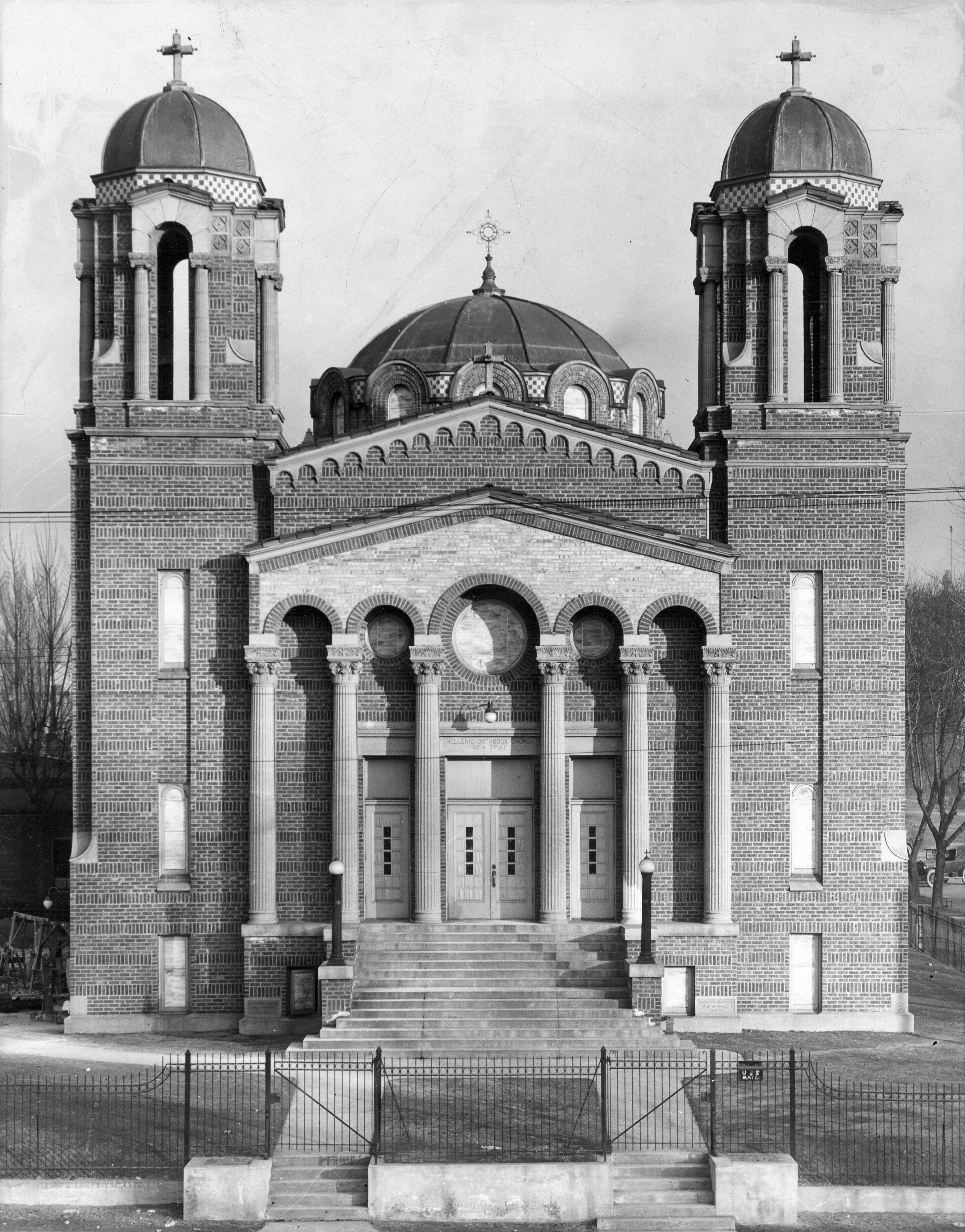 The Holy Trinity Chapel of the Greek Orthodox Church, as seen in 1925. The chapel was granted Cathedral status in 1986.
