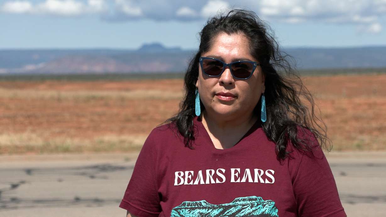 Davina Smith-Idjesa, co-chair of the Bears Ears Inter-Tribal coalition, is pictured on Thursday.