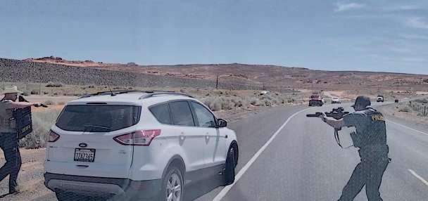 Grappling device used to end car chase in southern Utah