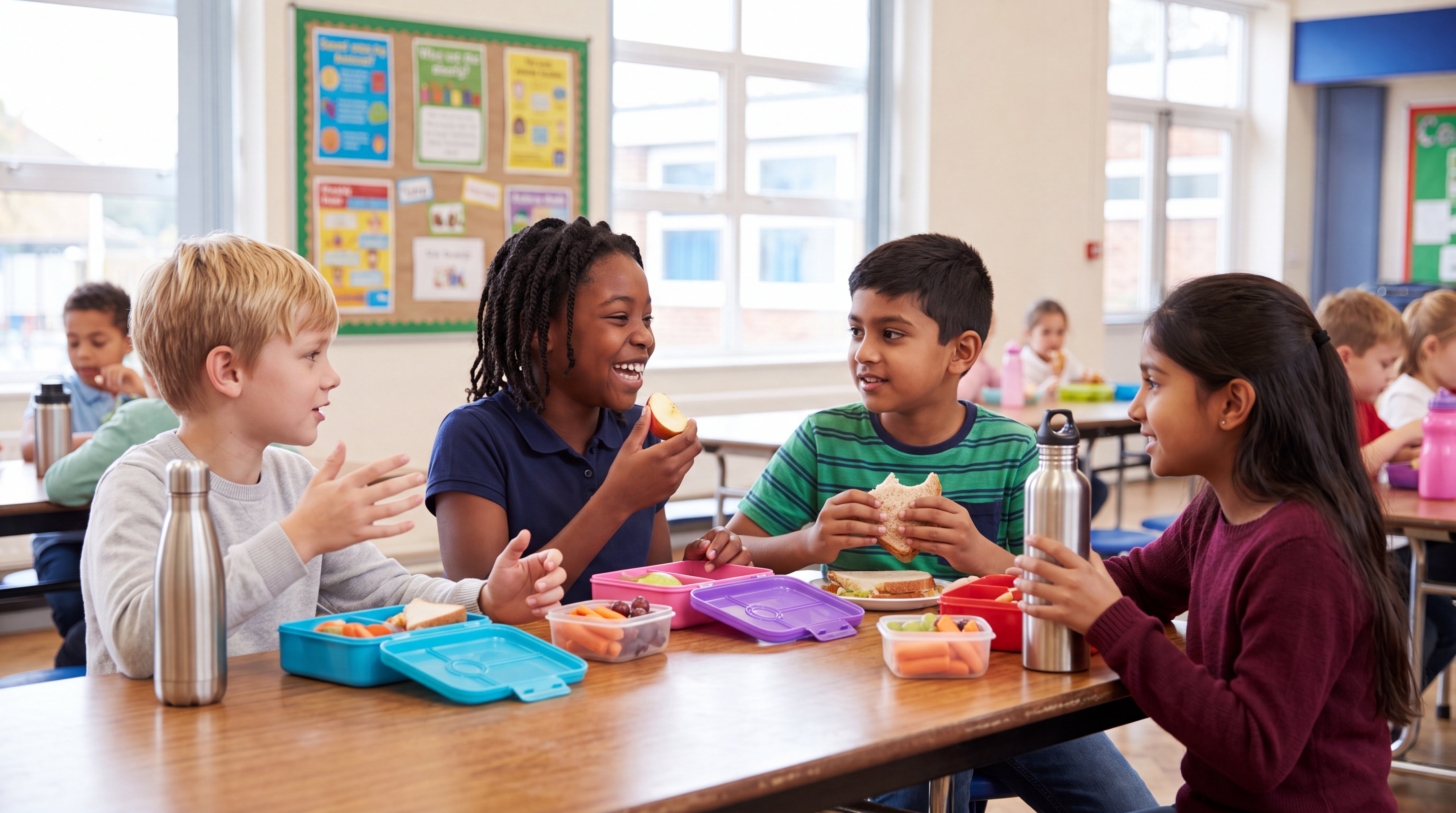 The elementary school snack list looks a little different this year! 