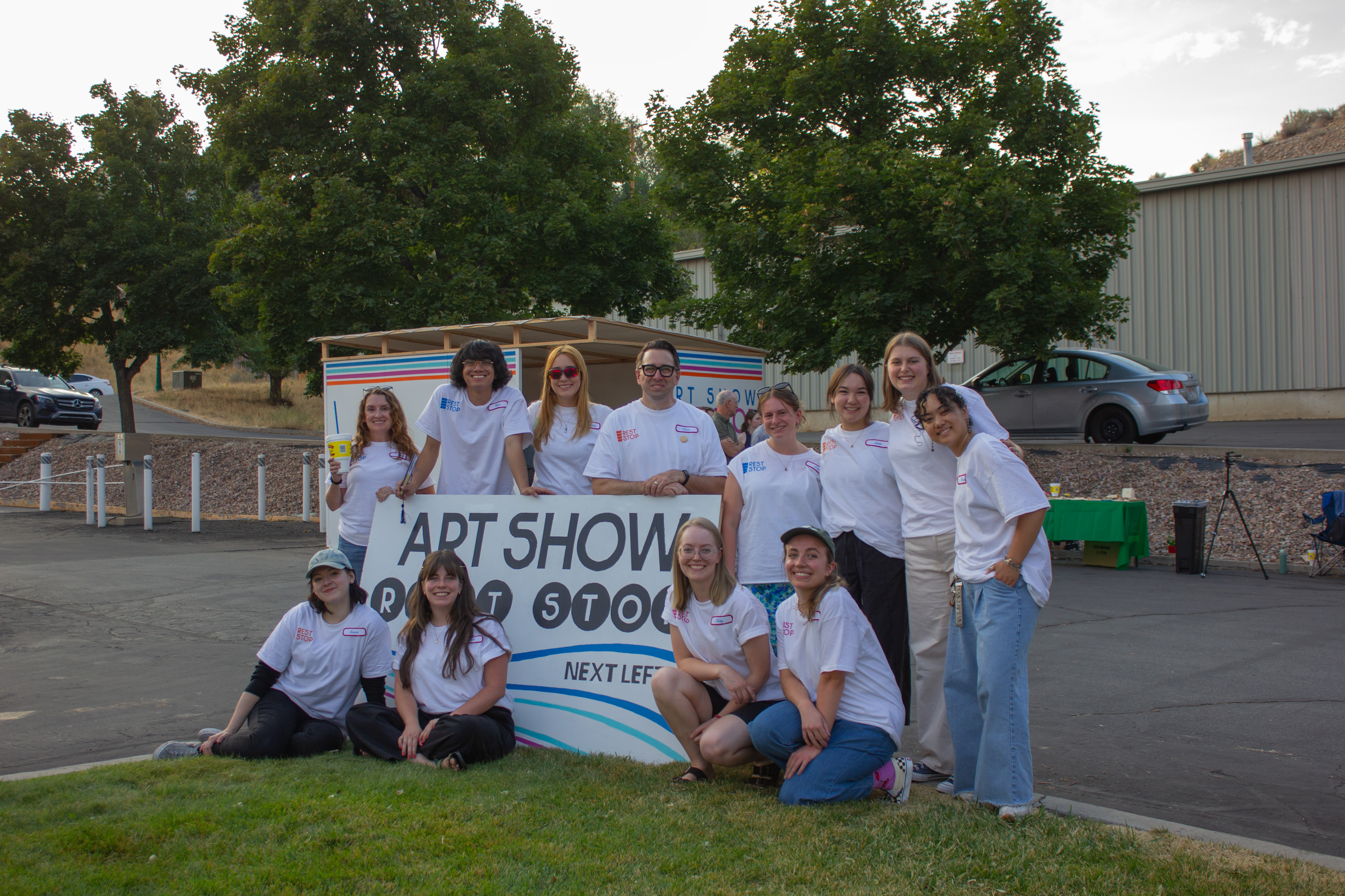 BYU students show off their "Rest Stop" art show at Will's Canyon Stop in Orem.