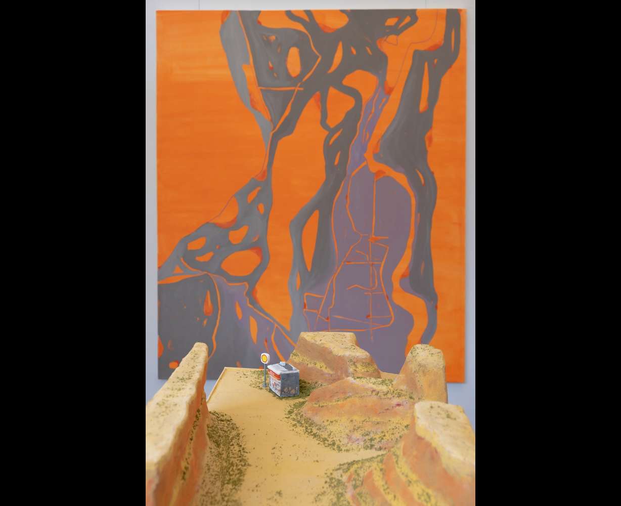 Artworks by Ron Rosario and Eve Everett are on display as part of the "Rest Stop" art show at Will's Canyon Stop in Orem.