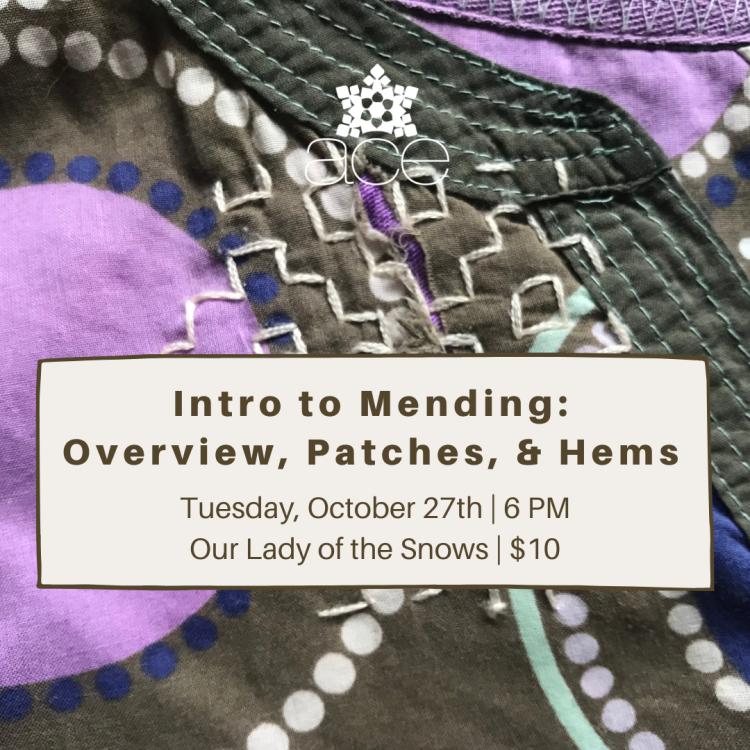 Intro to Mending: Overview, Patches, & Hems