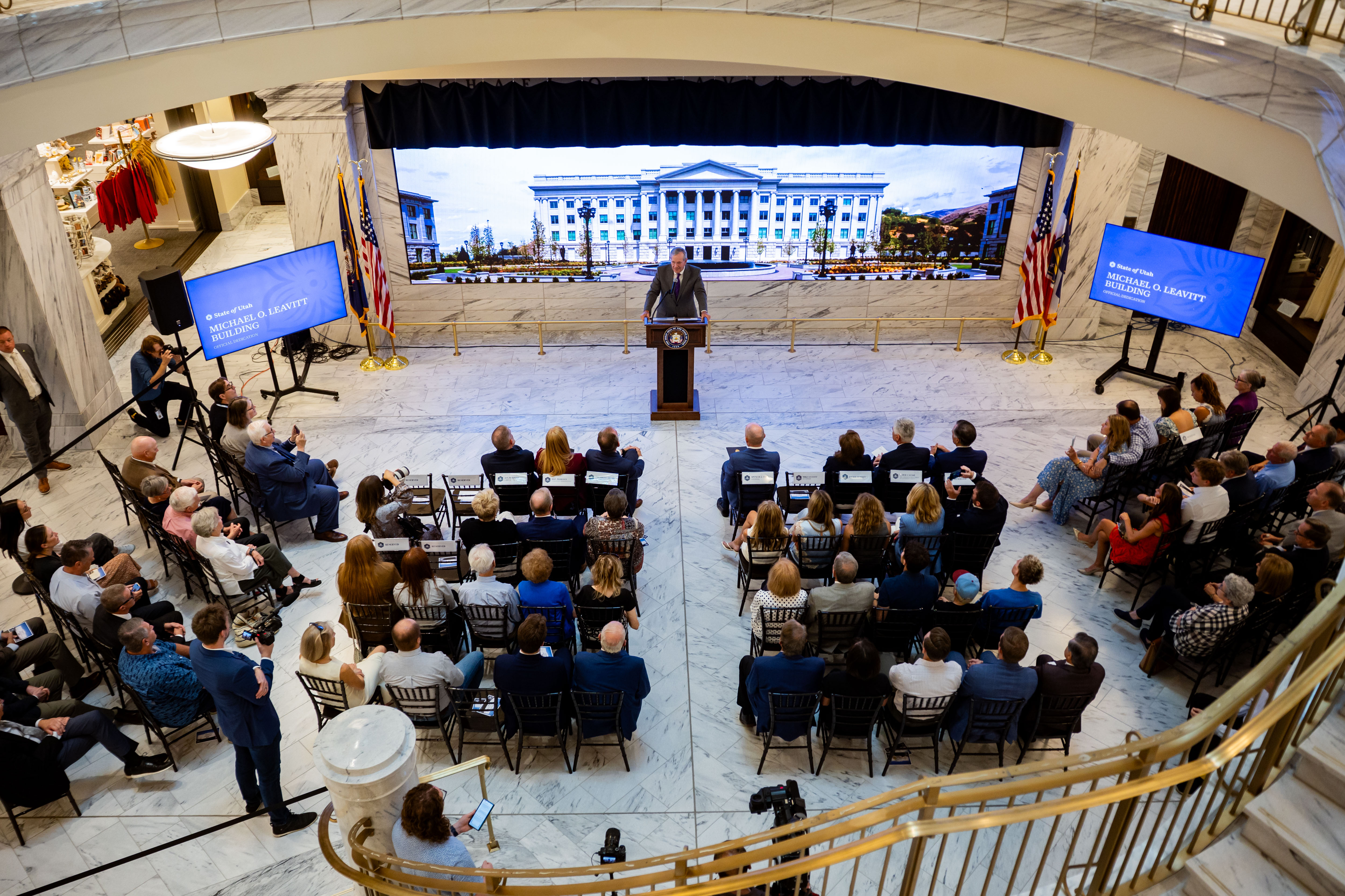 'Because of him': North Capitol building named in honor of former Utah Gov. Mike Leavitt