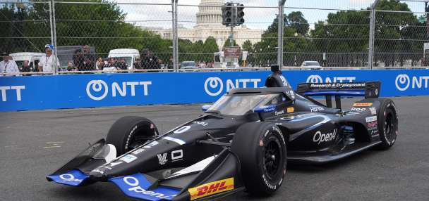 Drivers turn their attention from the buildings to the bumps while testing out DC's IndyCar track