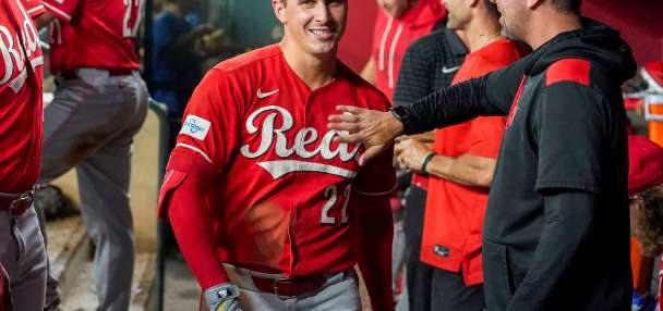Reds' Bleday hits for cycle in 1st 4 at-bats against Diamondbacks