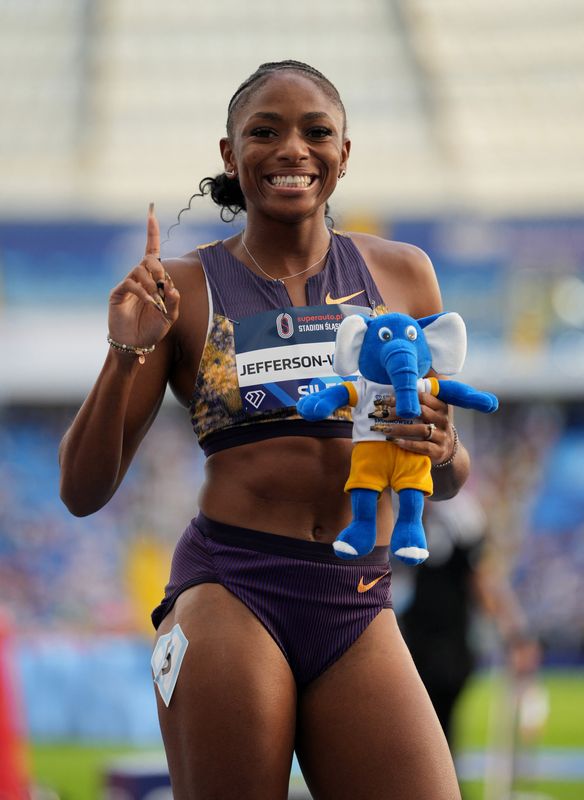 Athletics-Jefferson-Wooden beats Alfred in Silesia, Seville takes men's sprint