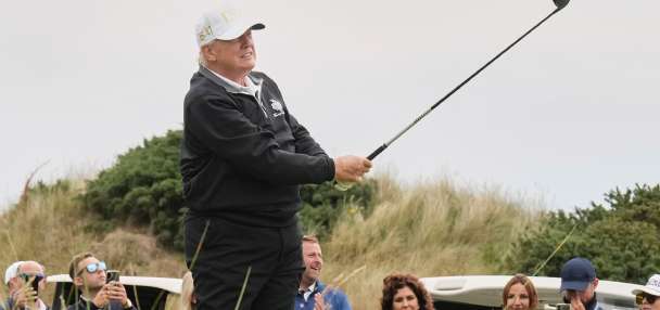Trump is heading to his golf course in Ireland to watch the Irish Open golf tournament next month
