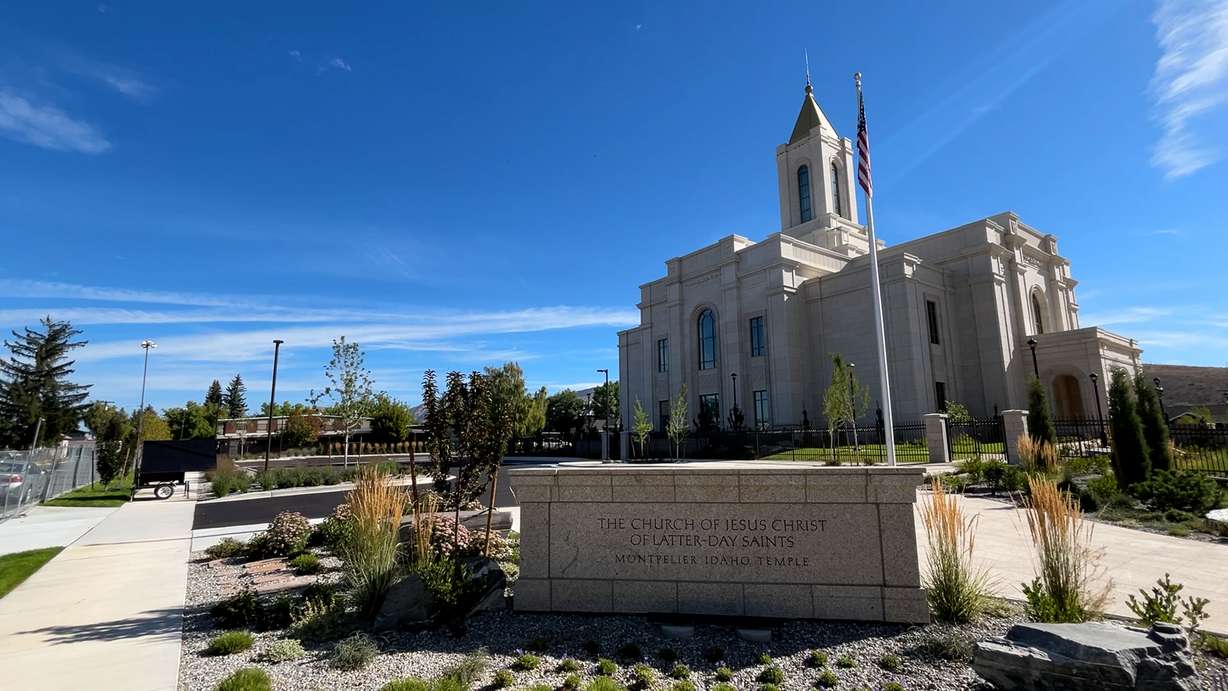 The Montpelier Idaho Temple is pictured ahead of its open house, which runs Sept. 10-26, excluding Sundays. The open house is expected to bring additional visitors to southeastern Idaho and nearby historic landmarks, including the Paris Tabernacle.