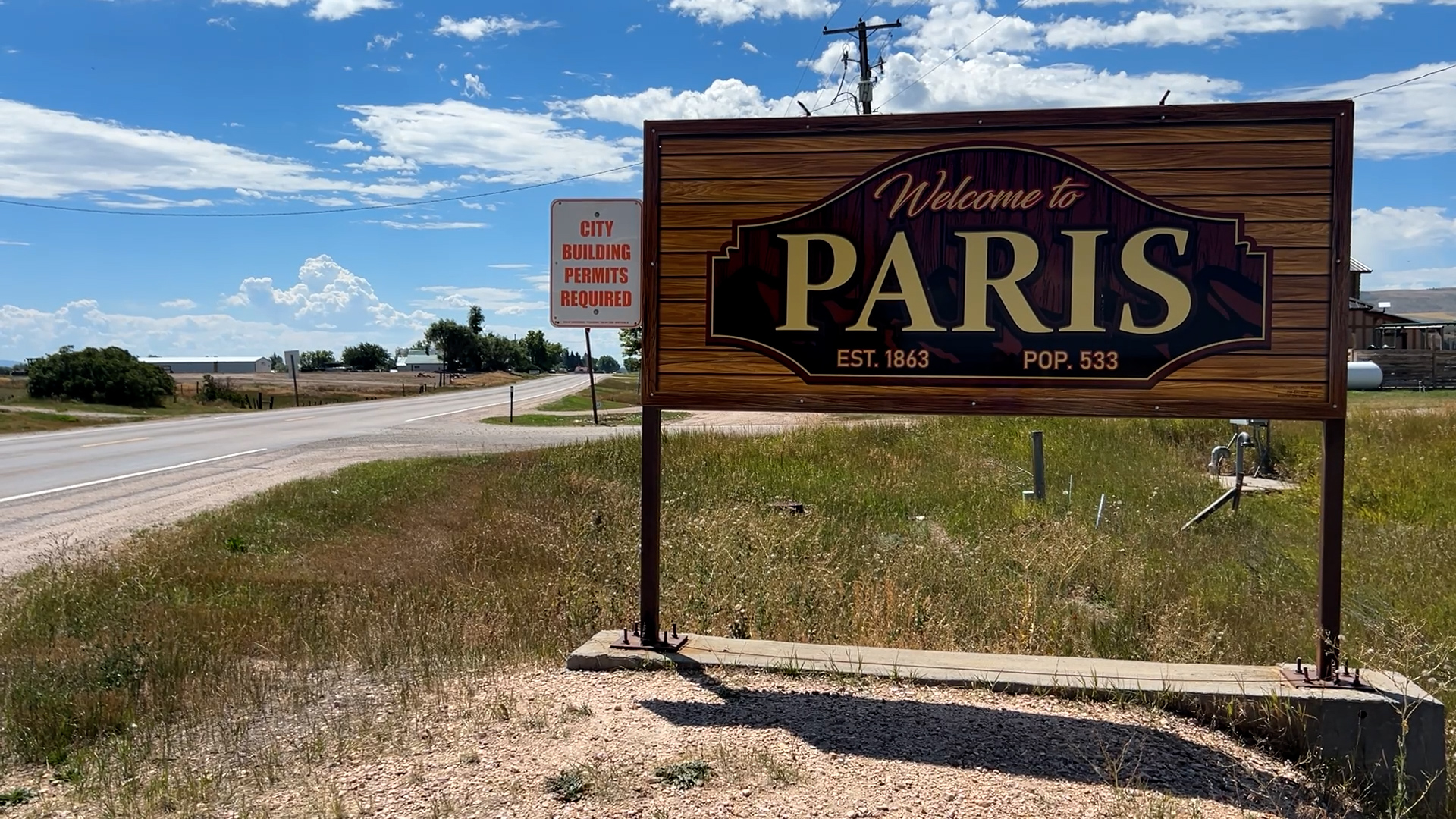The “Welcome to Paris” sign greets visitors entering the southeastern Idaho community, which is home to the historic Paris Tabernacle and located near the Montpelier Idaho Temple.