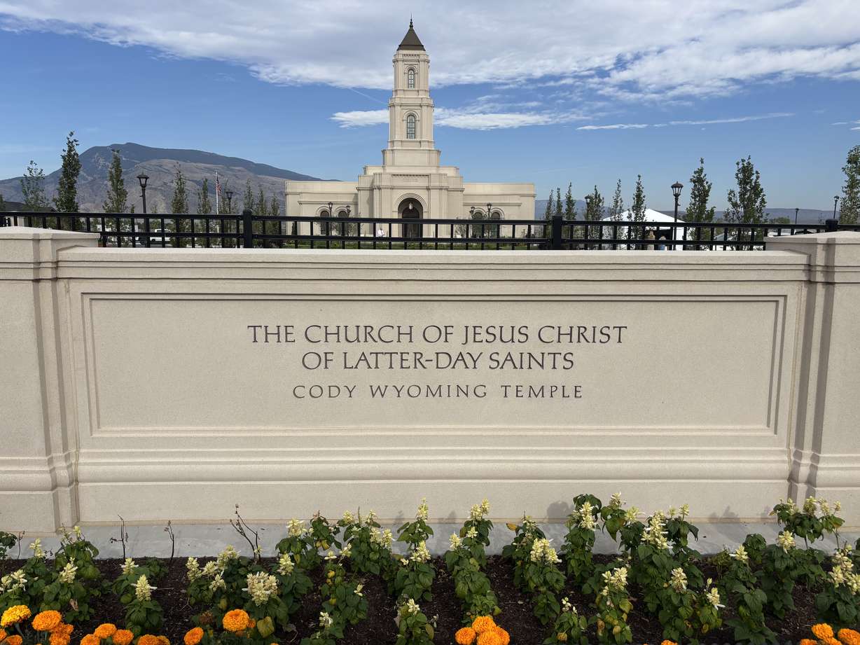 The Cody Wyoming Temple of The Church of Jesus Christ of Latter-day Saints is pictured on Monday.