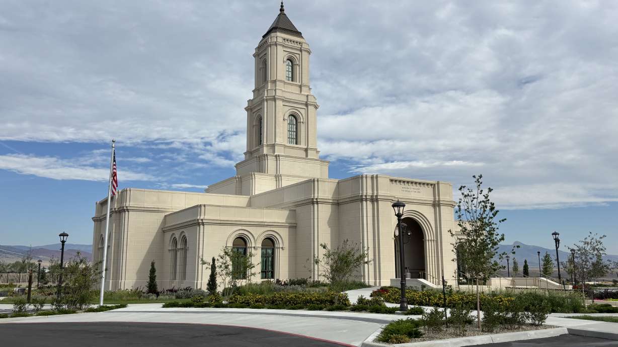 The Cody Wyoming Temple of The Church of Jesus Christ of Latter-day Saints is pictured on Monday. A public open house starts Thursday and runs every day through Sept. 12, except Sundays.