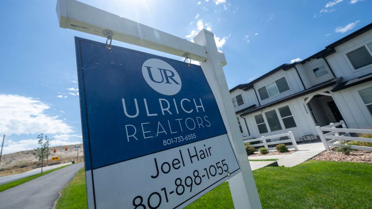 Real estate in the Salt Lake Valley on Monday. The rate of home sale cancellations last month was the highest in nearly three years.