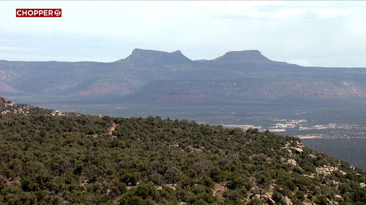 Bears Ears is pictured from Chopper 5. Utah archaeologists are concerned that some proposed changes to section 106 of the National Historic Preservation Act could threaten historic sites in an effort to speed up the permitting process.