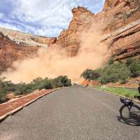 Video shows large rockfall that prompted temporary Zion National Park road closure