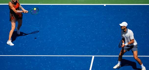 Sabalenka and Djokovic fall in first match as the US Open mixed doubles begins
