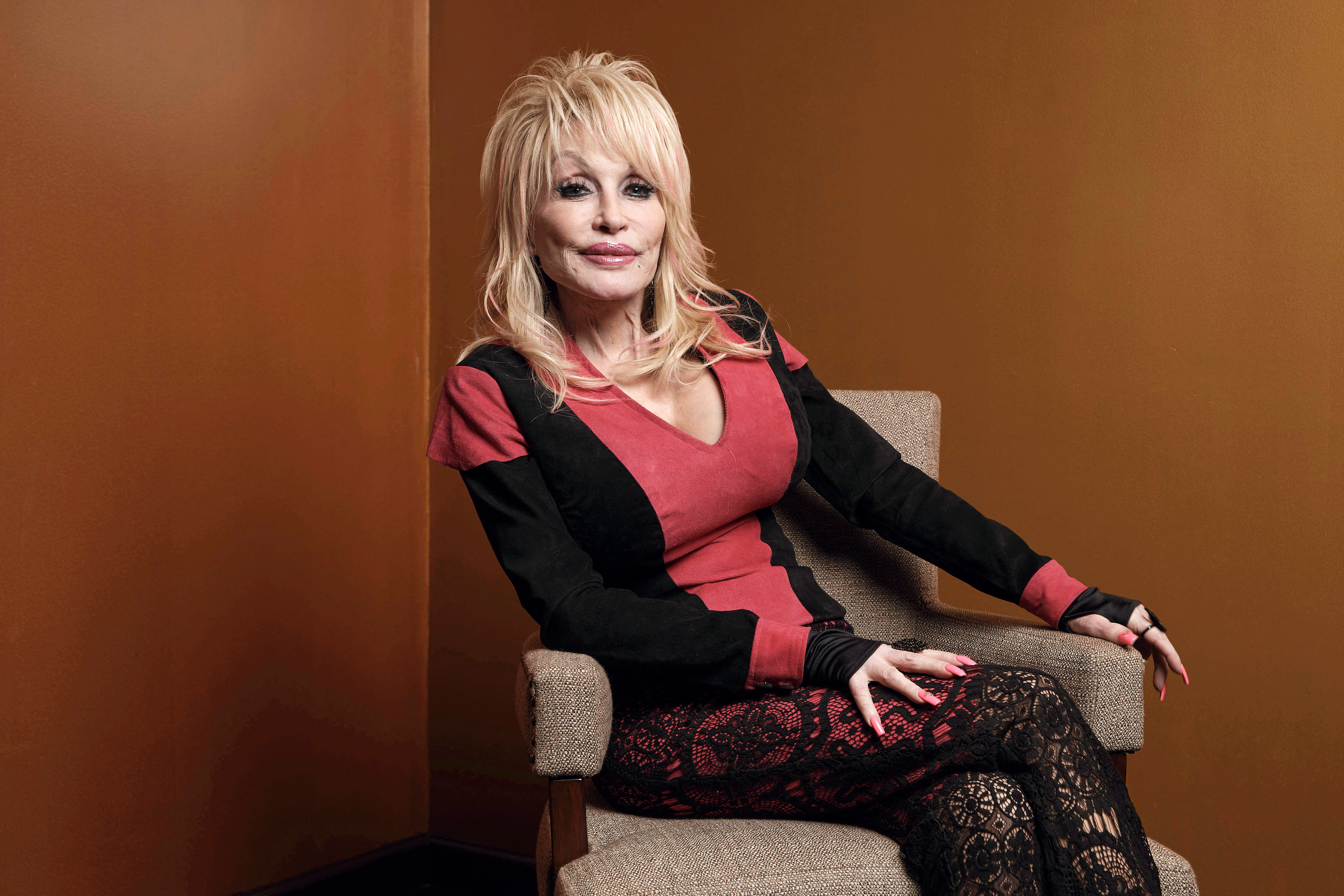 Dolly Parton poses at the Carnegie Medal of Philanthropy Ceremony in New York, on Oct. 13, 2022.