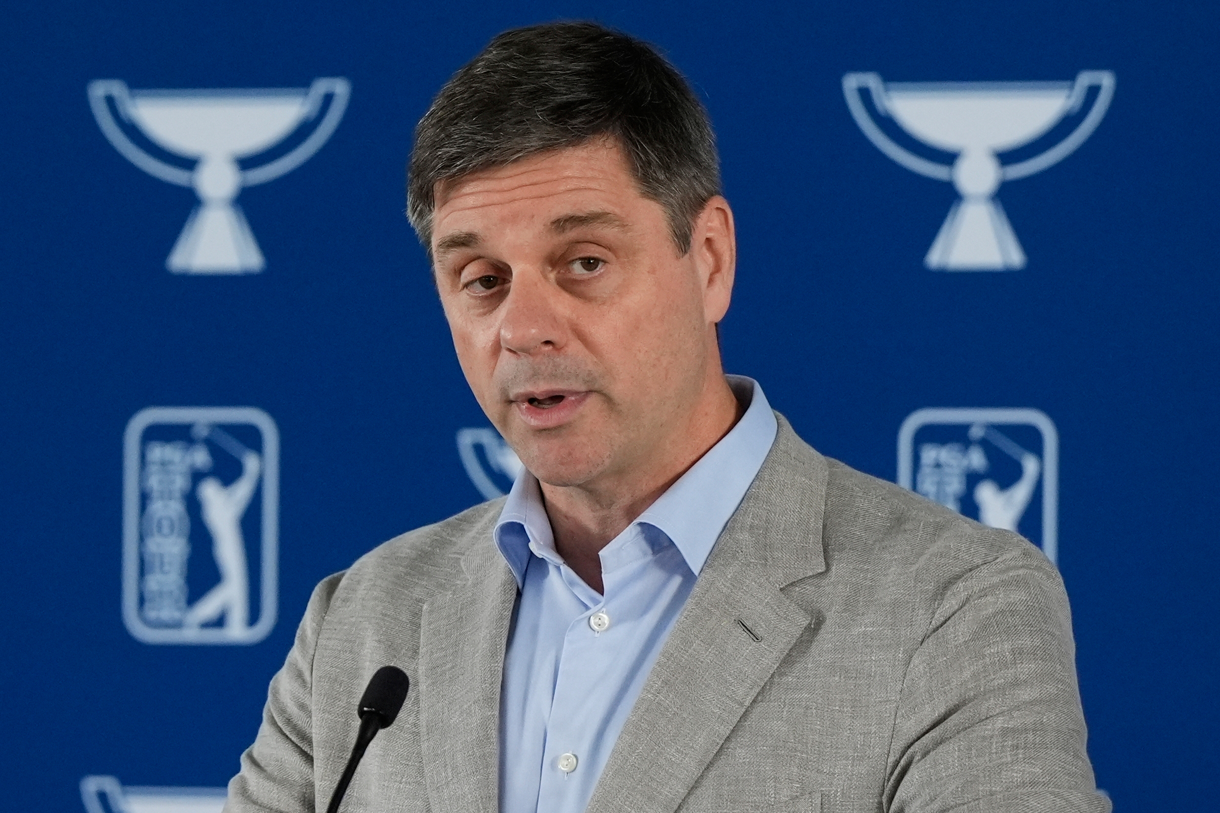 Rolapp says he will lean on PGA Tour rules when contemplating return of LIV players