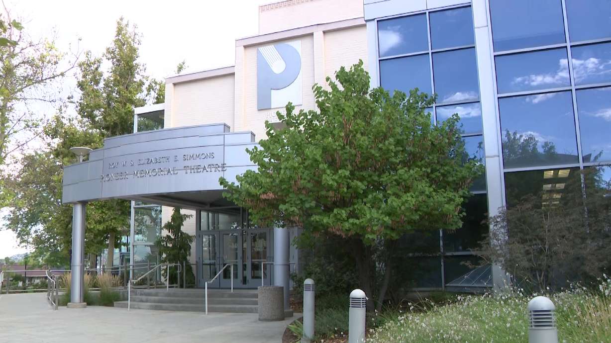 Roy W. & Elizabeth E. Simmons Pioneer Memorial Theatre on Wednesday. The company is moving its season-opening production to the Westminster Performing Arts Center after an accidentally activated sprinkler system flooded three levels.