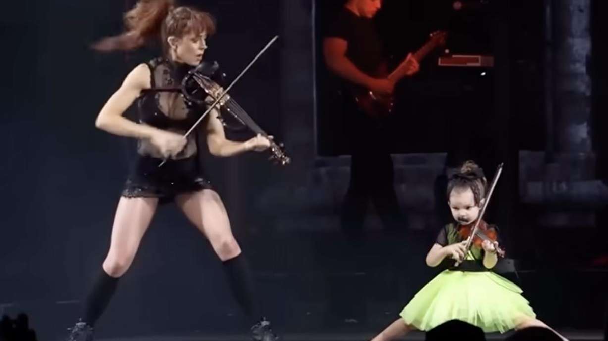 Angelica Nero's dream of performing with Lindsey Sterling was fulfilled, creating one of the cutest performances ever.