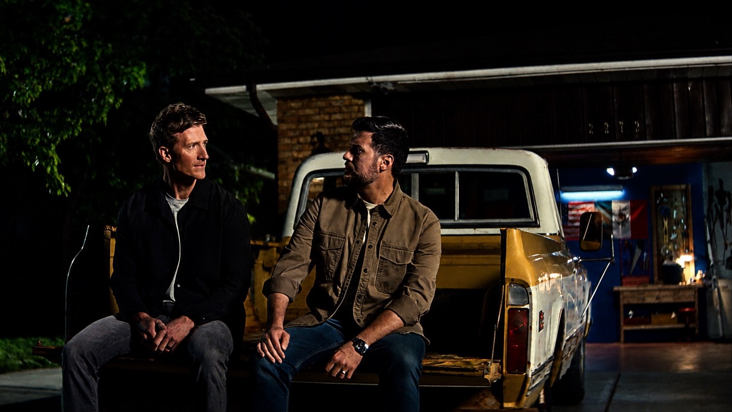 A 21-stop promotional campaign for "Brotherhood," an immigration-themed musical filmed in Utah, starts on Saturday in Provo. The photo comes from the film and shows lead actors Casey Elliott, left, who plays Jon, and Mauricio Martinez, who plays Fabián.