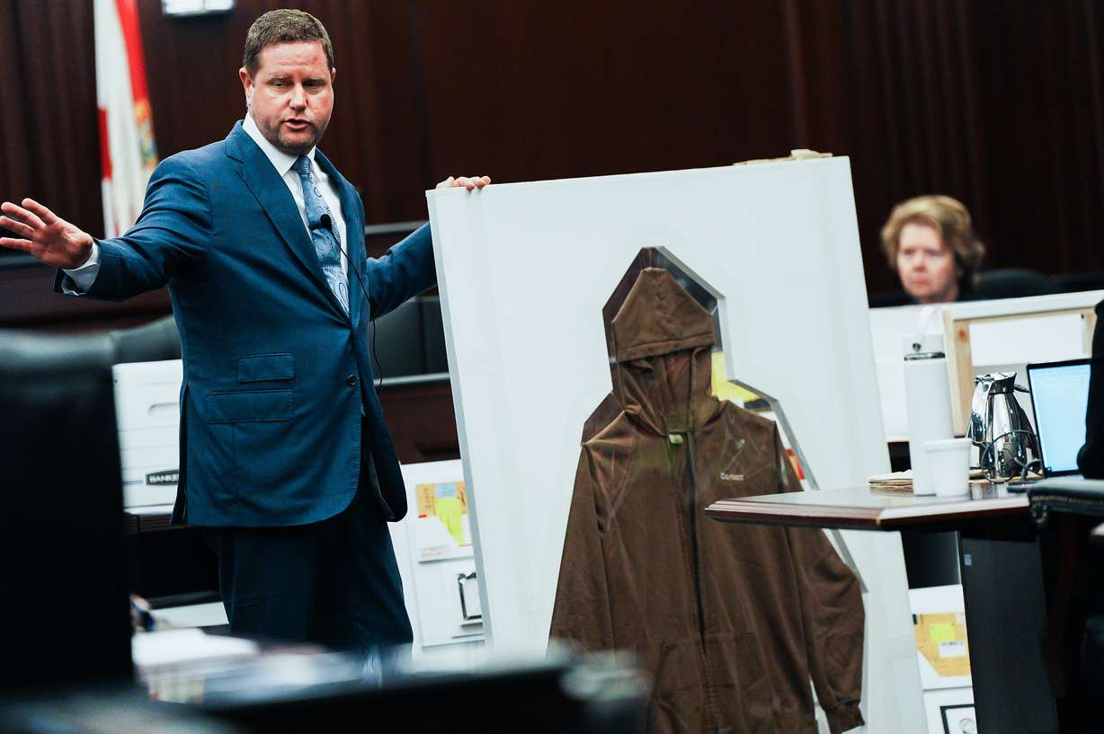 Defense Attorney Jesse Dreicer gave the closing arguments for the defense in the Mario Fernandez Saldana trial Tuesday at the Duval County Courthouse in Jacksonville, Fla.