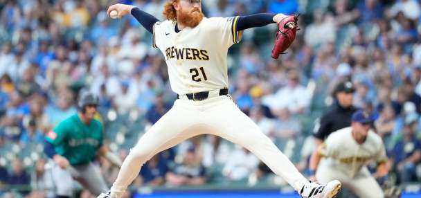 Brewers starter Dustin May lasts 1 pitch after being hit by line drive against Mets