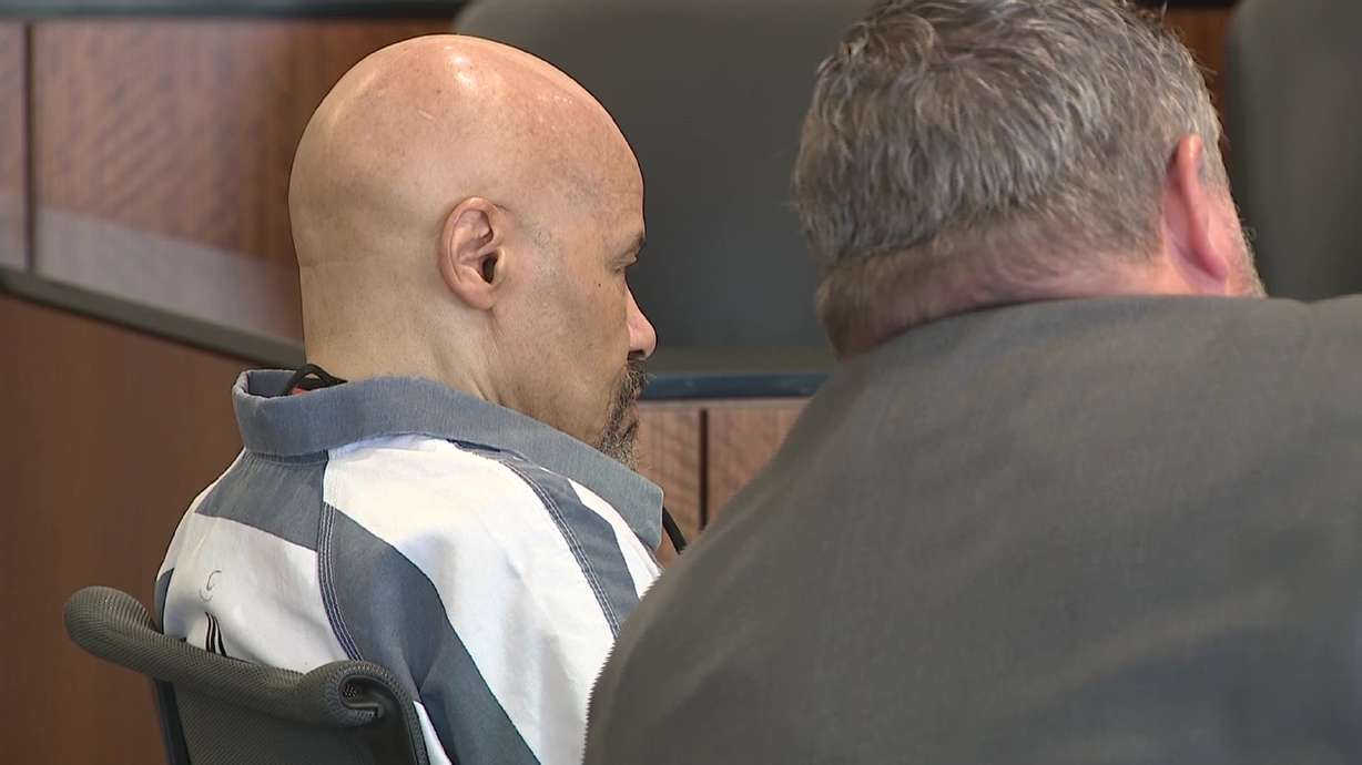 Douglas Carter appears in a hearing in August, where his defense argued he should be released on bail while he awaits a new trial in the 40-year-old death penalty case. The judge will listen to a renewed request to release him on bail on Monday.