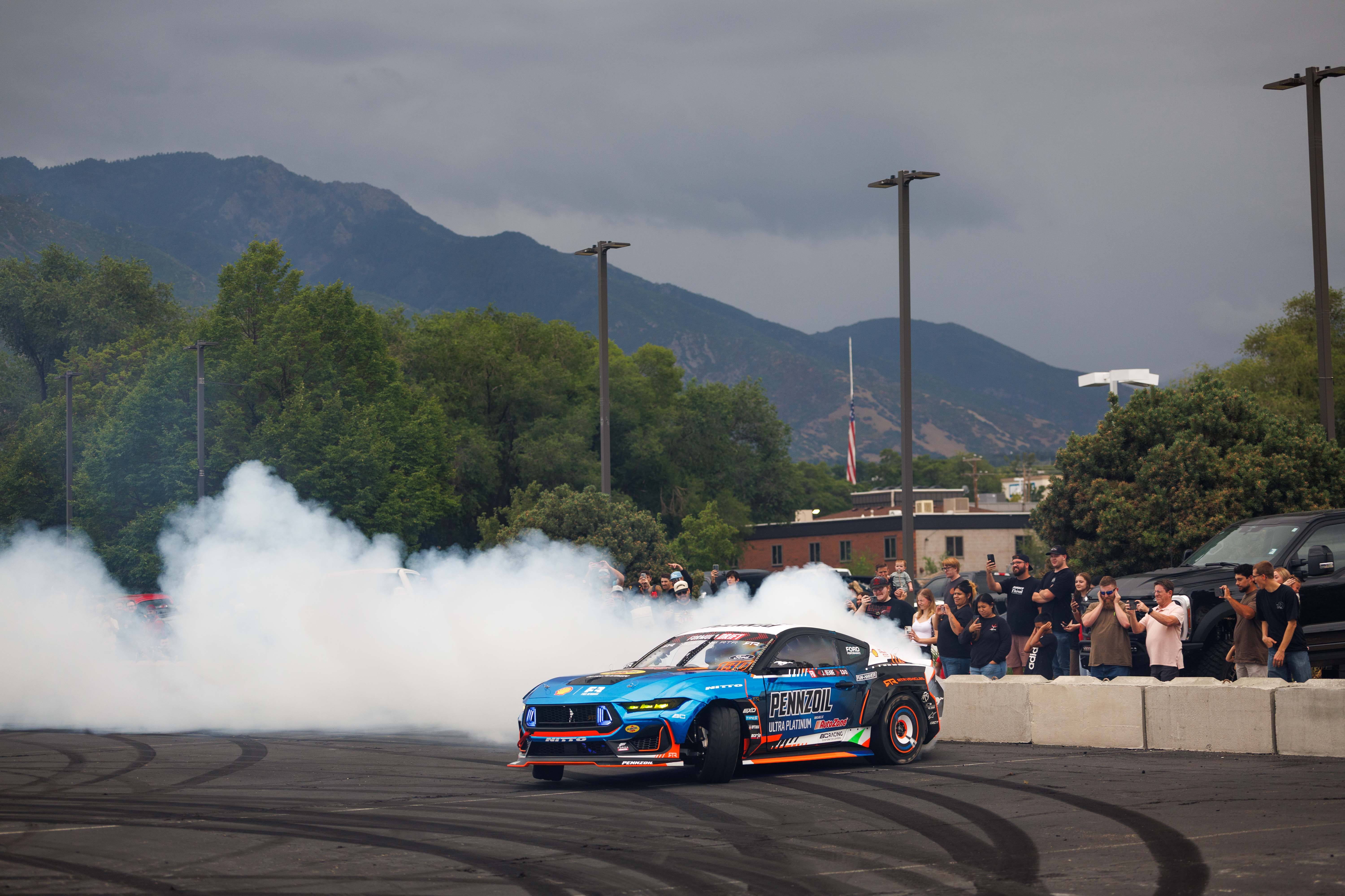 Young Ford's drift demos return to Riverdale Road 