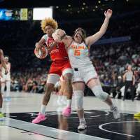 Las Vegas Aces lose NaLyssa Smith for season to injury, a major blow to WNBA champs' repeat hopes