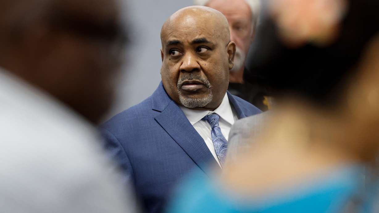 Duane Davis looks on during his trial, related to the 1996 killing of rapper Tupac Shakur, in Clark County District Court at the Regional Justice Center in Las Vegas, on Wednesday, Aug. 26, 2026.