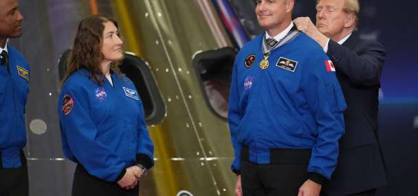 Artemis II astronauts receive nation's highest space honor for their successful moonshot