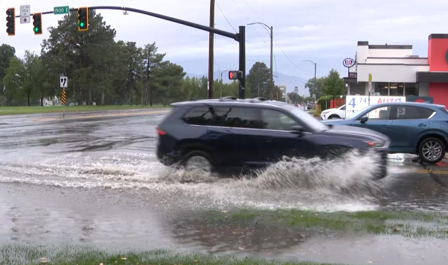Have You Seen This? Thunderstorm floods intersection in Salt Lake City