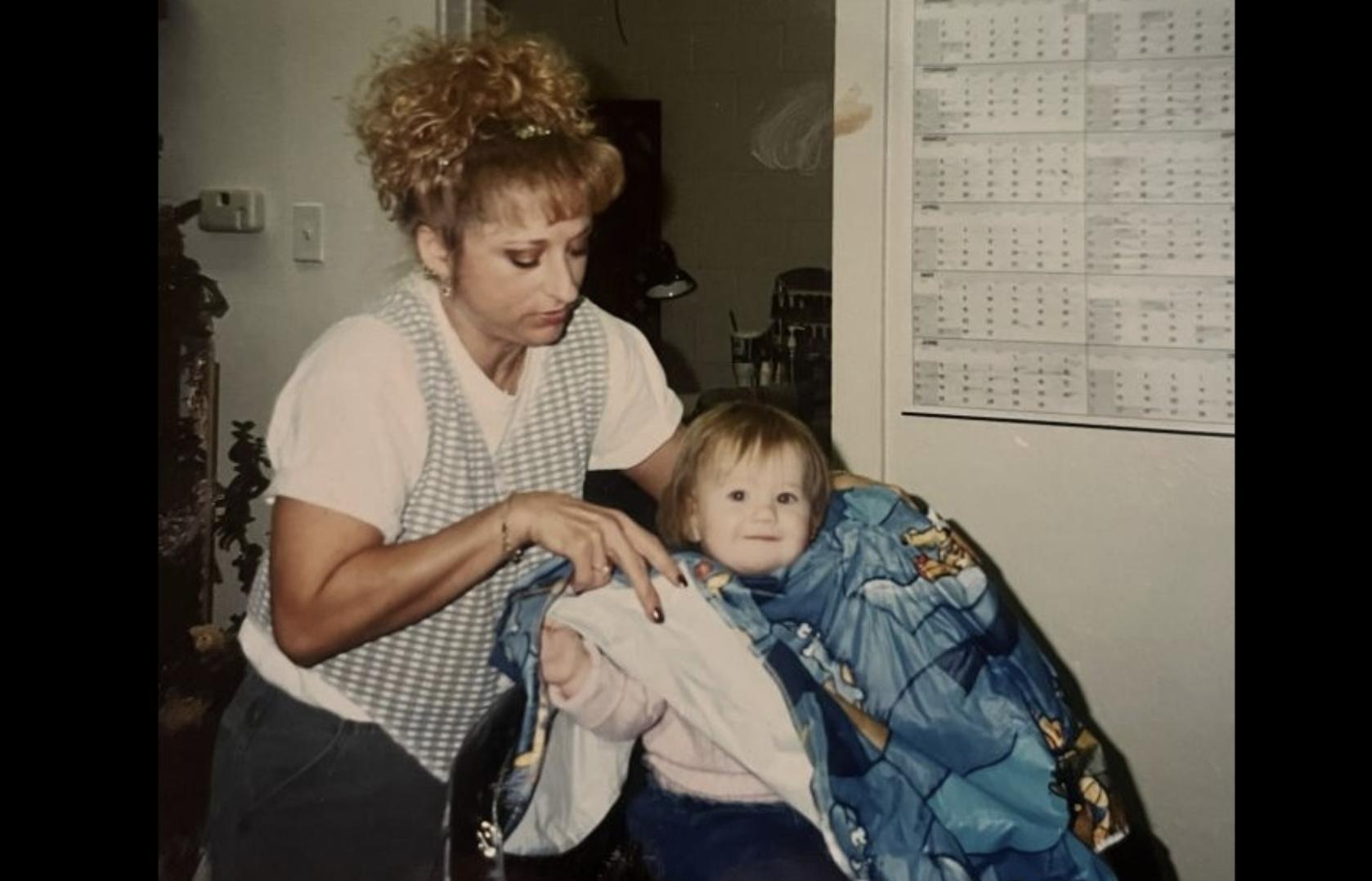Natalie Houver gets ready to give Aleea Melton her first haircut more than two decades ago. Twenty-six years later, Houver has been Melton’s hairstylist ever since. Melton is among the many longtime clients who will miss Houver now that she is retiring.