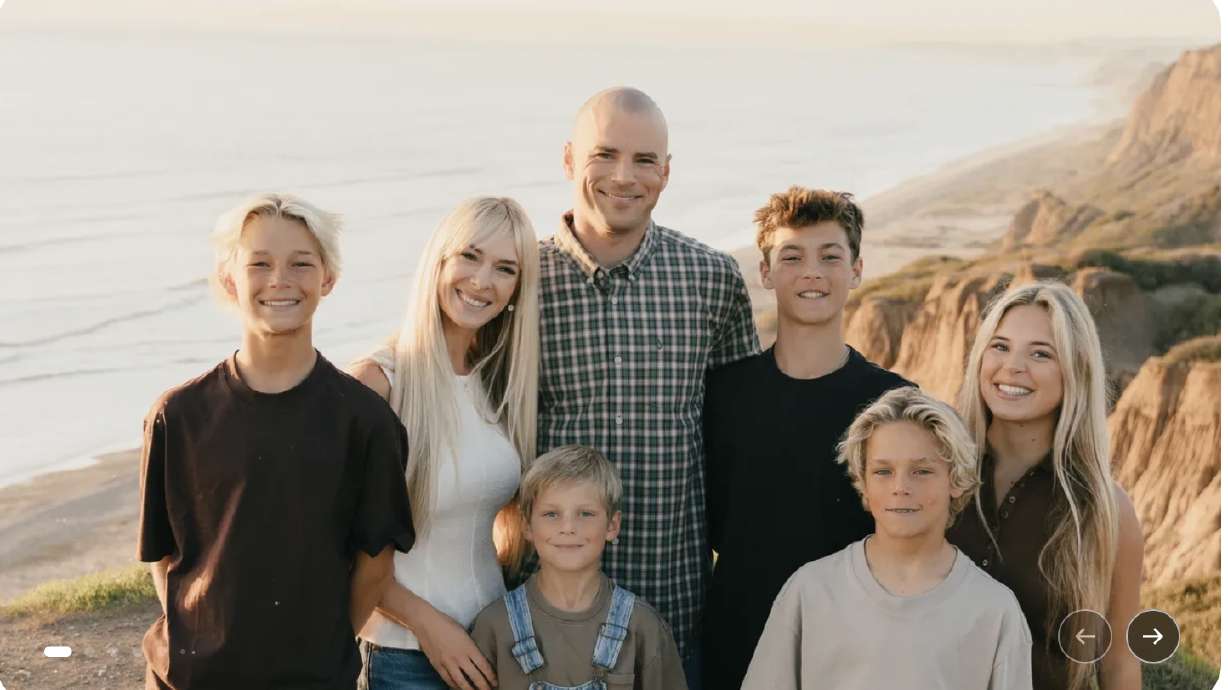 The Collette family. When 42-year-old Josh Collette, center, saw an 8-year-old boy caught in a rip current off the coast of San Clemente, he did what his family says he has always done: He stepped in to help.