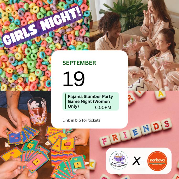 Women's Friendship Slumber Party Game Night