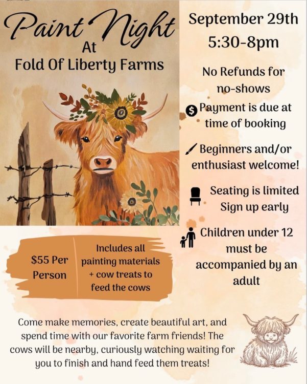 Highland Cow Paint Night