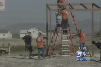 Volunteers Build Outdoor Classroom