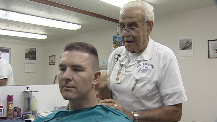 Utah National Guard Honors Retiring Barber