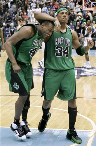 Pierce leads Celtics to fifth straight victory, 104-98 over Jazz